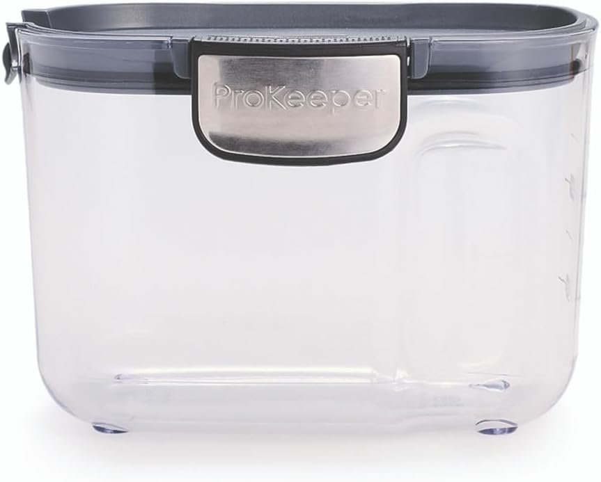 Progressive International ProKeeper+ Clear Plastic Airtight Food Baker's Kitchen Storage Organization Container Canister Set with Magnetic Accessories, 2- Piece Set (Specialty Sugar 1.5-Quart)