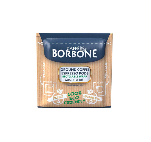 Caffè Borbone Espresso Paper Pods, Blue Blend, Medium Roast - 150 Count