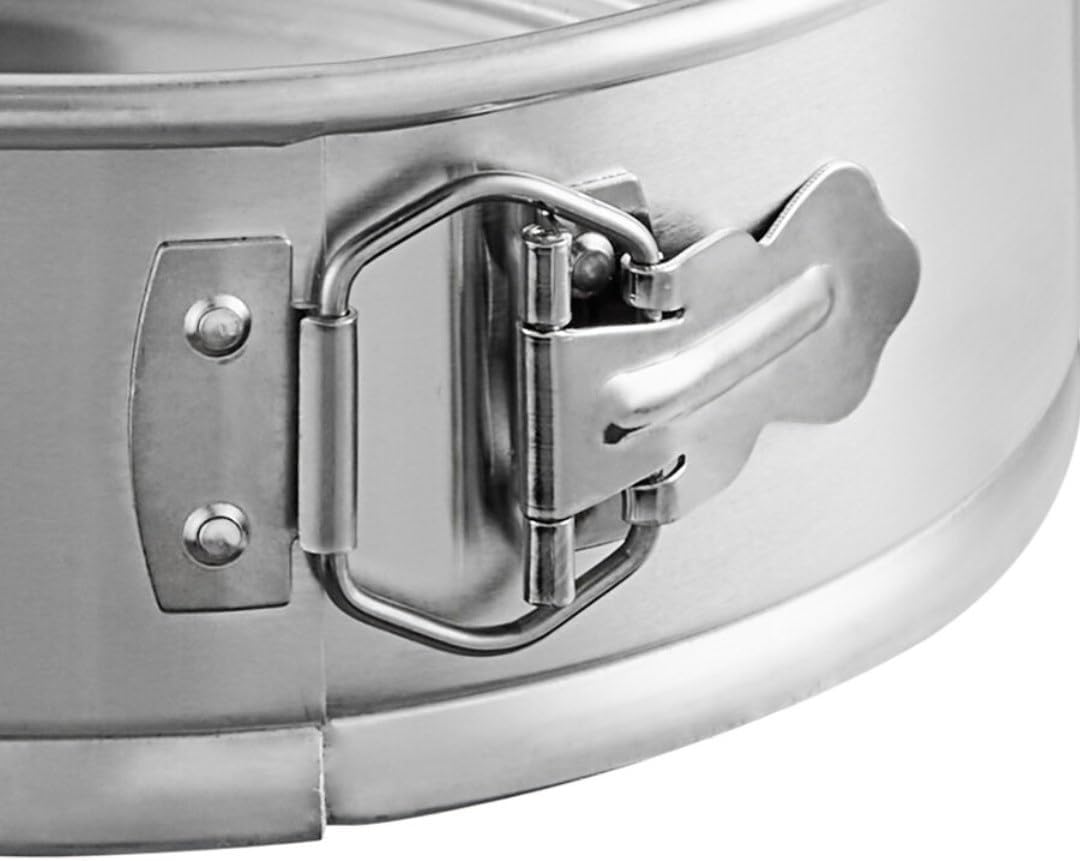 Soro Essentials- 10'' x 3'' Deep Aluminum Round Spring Form Pan- Leak Proof Cheesecake Pan Spring Form Pans with Removable Bottom and Quick Release Latch for Baking Cheesecake Cakes