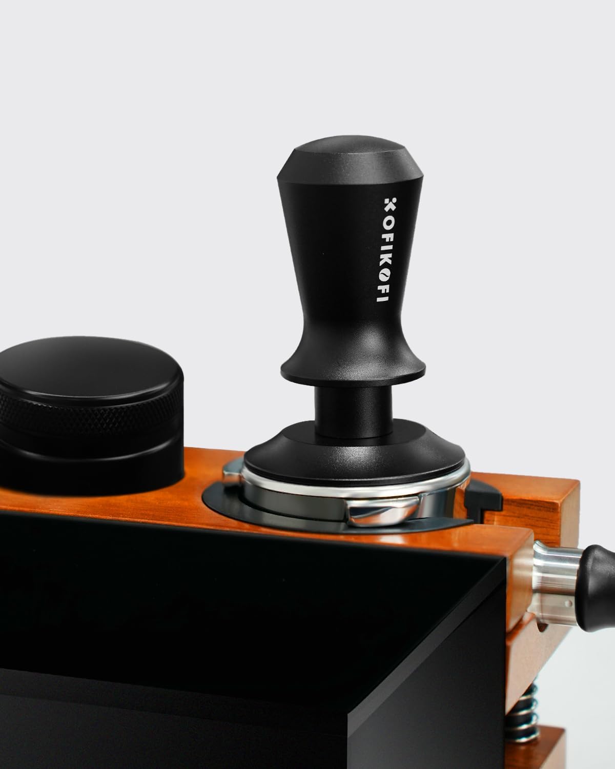 58mm Espresso Tamper, Coffee Tamper with 30lbs Spring Loaded, Espresso Coffee Tamper with Stainless Steel Ripple Base and Aluminum Handle Fits for E61,Breville and All 58mm Espresso Machines