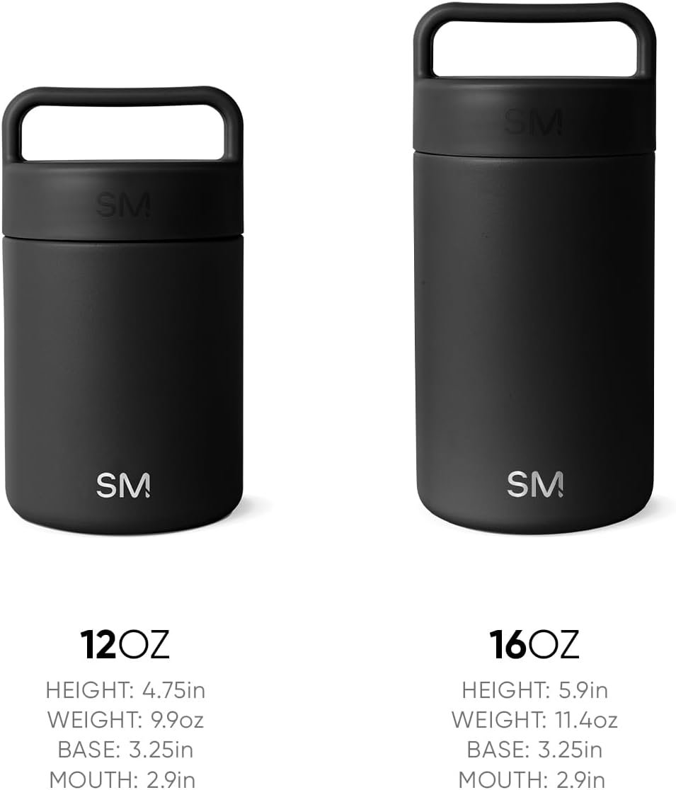 Simple Modern Food Jar for Hot Food | Reusable Stainless Steel Vacuum Insulated Leak Proof Lunch Storage for Smoothie Bowl, Soup, Oatmeal | Provision Collection | 16oz | Sorbet