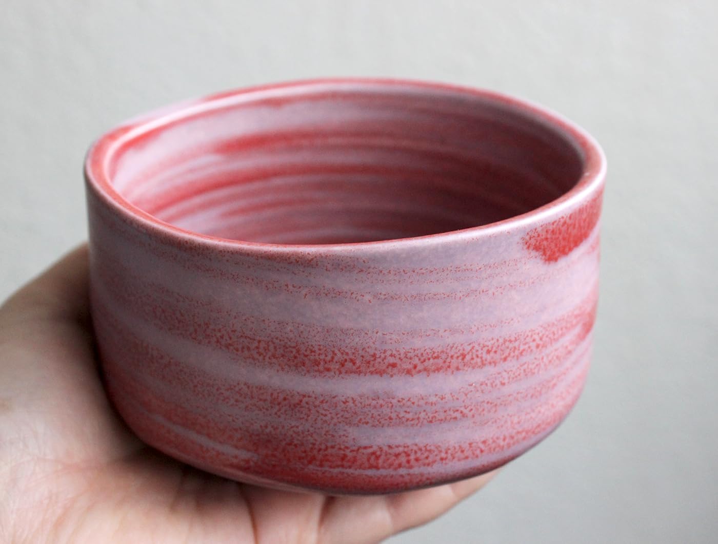 Japanese Traditional Handcrafted Matcha Chawan Tea Bowl Cup Ceremony Tableware Pottery (Guren)