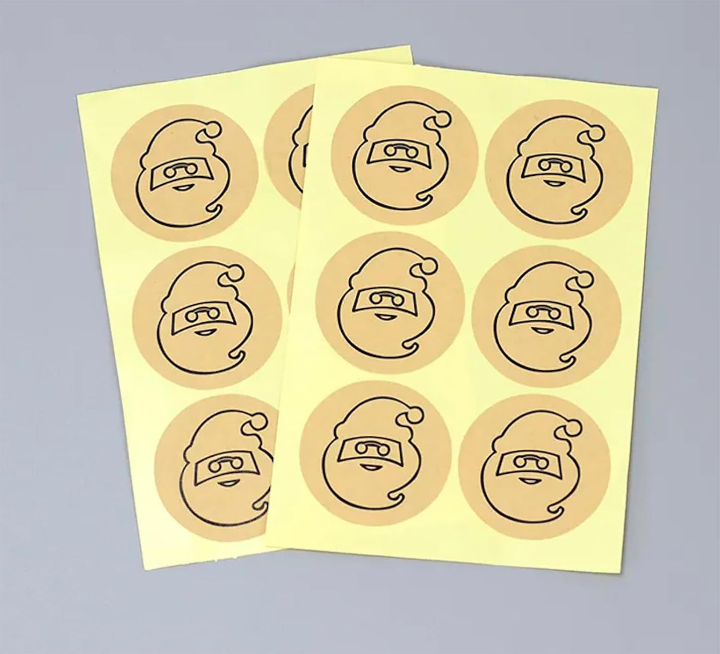 Custom Stickers Kraft Paper Labels Personalized Withe Text, Business Logo Customized Food Jars Labels Bakery Label Sticker Package Favor Canning Circle 100pcs (Style 4)