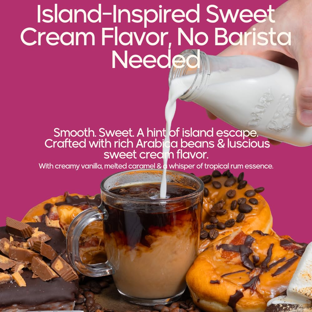 Ground Flavored Coffee In Filter Packs | Medium Roast Low Acid Mold Free Pouches | Sampler Packets | Sweet Cream Jamaican Me Crazy Gourmet Powder Bags for 10-12 Cup Drip Maker | Highest Rated Individual Premeasured Coffee