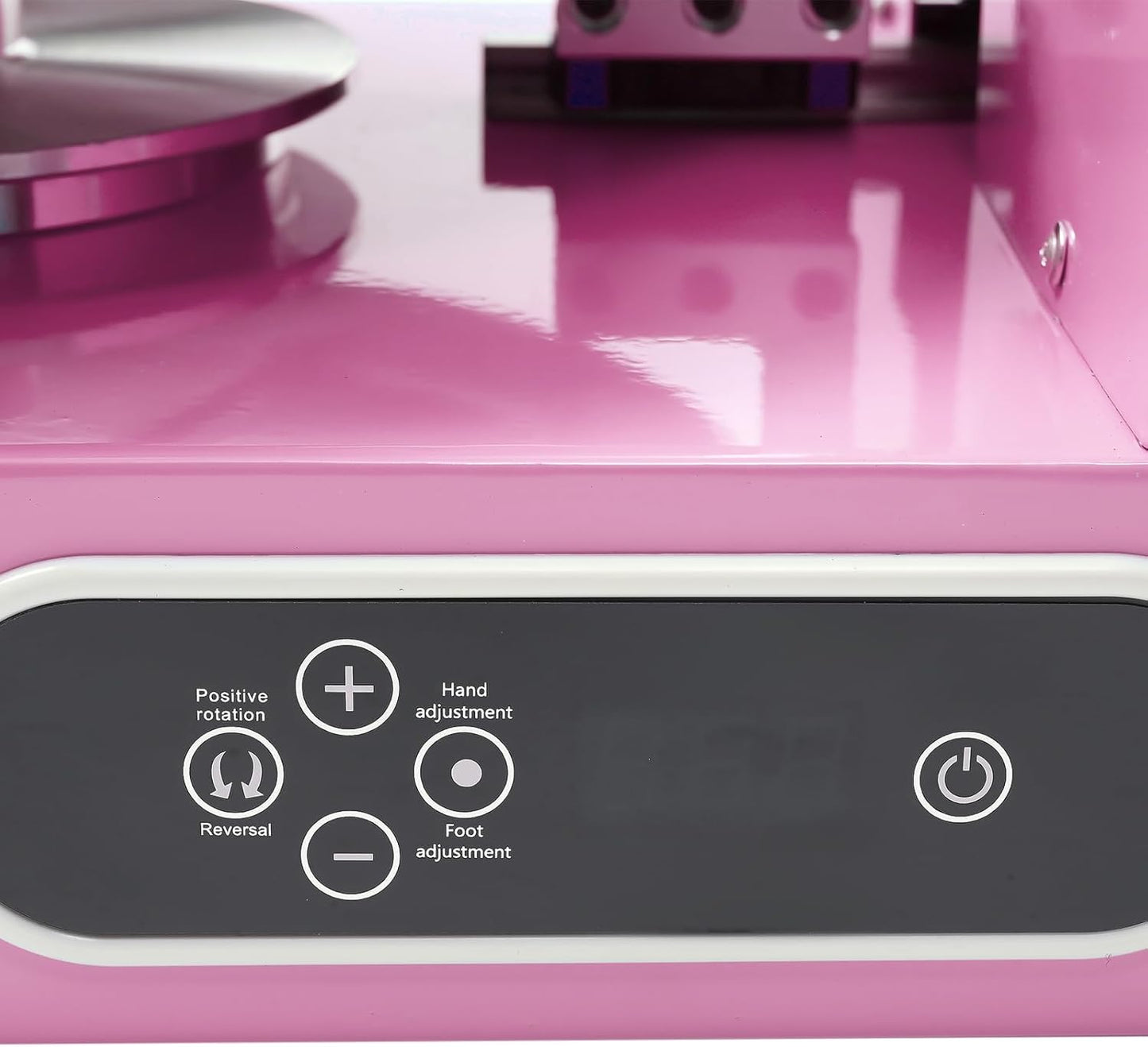 Cake Decorating Machine, Electric Birthday Cake Cream Smooth Coating Decoration Machine, Cake Smoother Icing Machine,Cake Cream Spatula Machine for 4-12inch Cake (Pink)