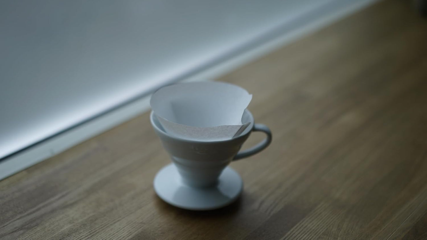 Hario V60 Paper Coffee Filter, Size 01, White, 40ct Box