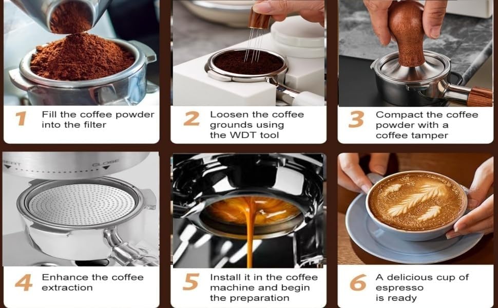 53.3mm Espresso Accessories Kit, 24PCS Coffee Tamper Set,Barista Kit, WDT Tool,stainlesss Frothing Pitcher, Stirrer, Tamper Mat, Latte Art Pen , Coffee puck screen