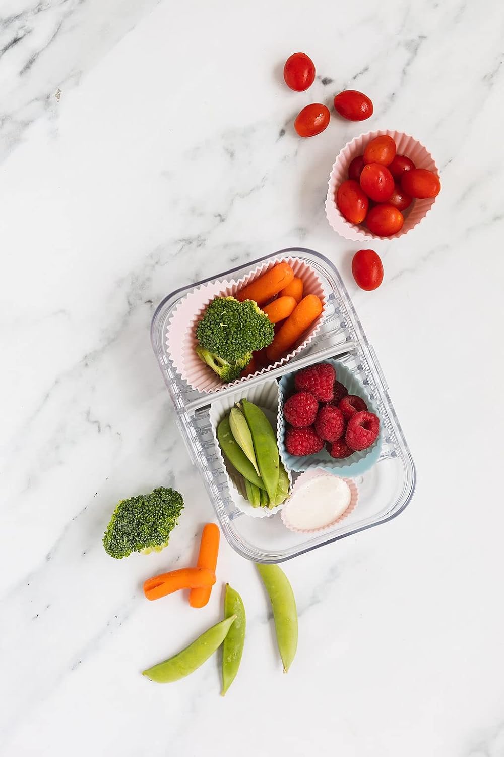 The Silicone Kitchen Reusable Silicone Baking Cups Silicone Muffin Liners for Cupcakes, BPA Free, Jumbo, 12 Pack, Pink Gray Blue