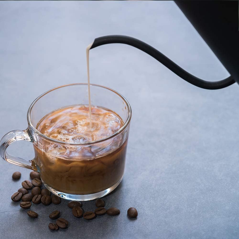 Easyworkz Gage Gooseneck Pour Over Coffee Kettle 20 oz Stainless Steel Hand Drip Coffee Pot with Long Narrow Spout