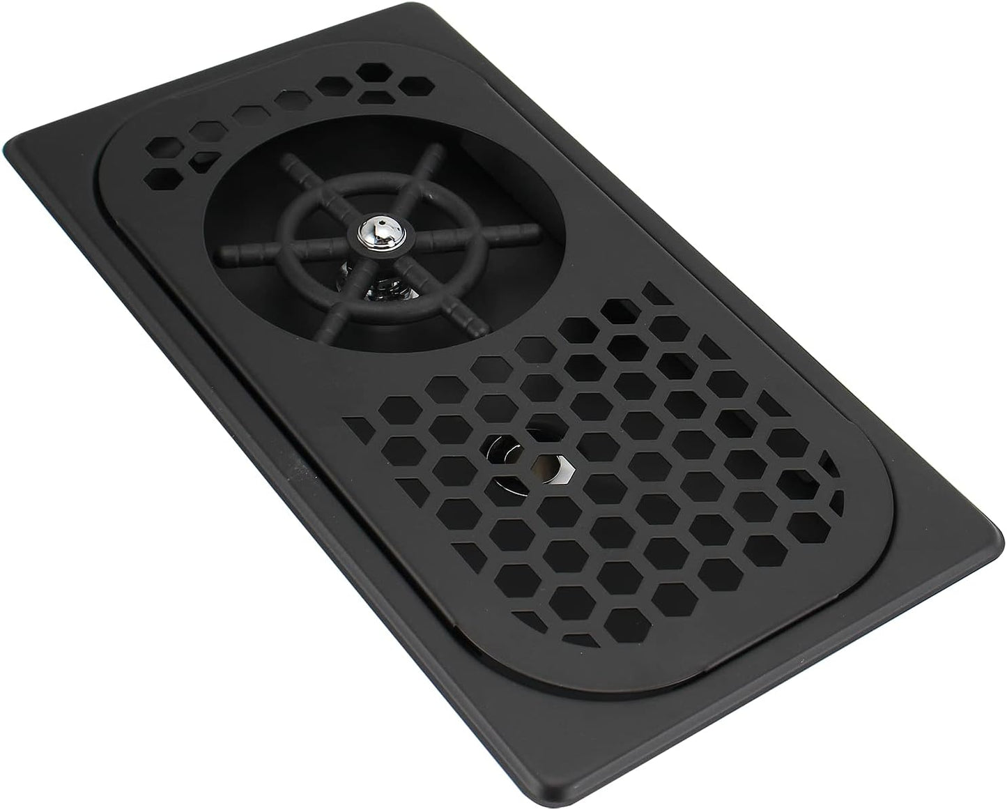 DIBTSA Pitcher Rinser, Stainless Steel Cup Washer Cleaner, Glass Rinser for Household and Commercial (Matte Black, 12.8 x 6.9 x 1.06 inches)