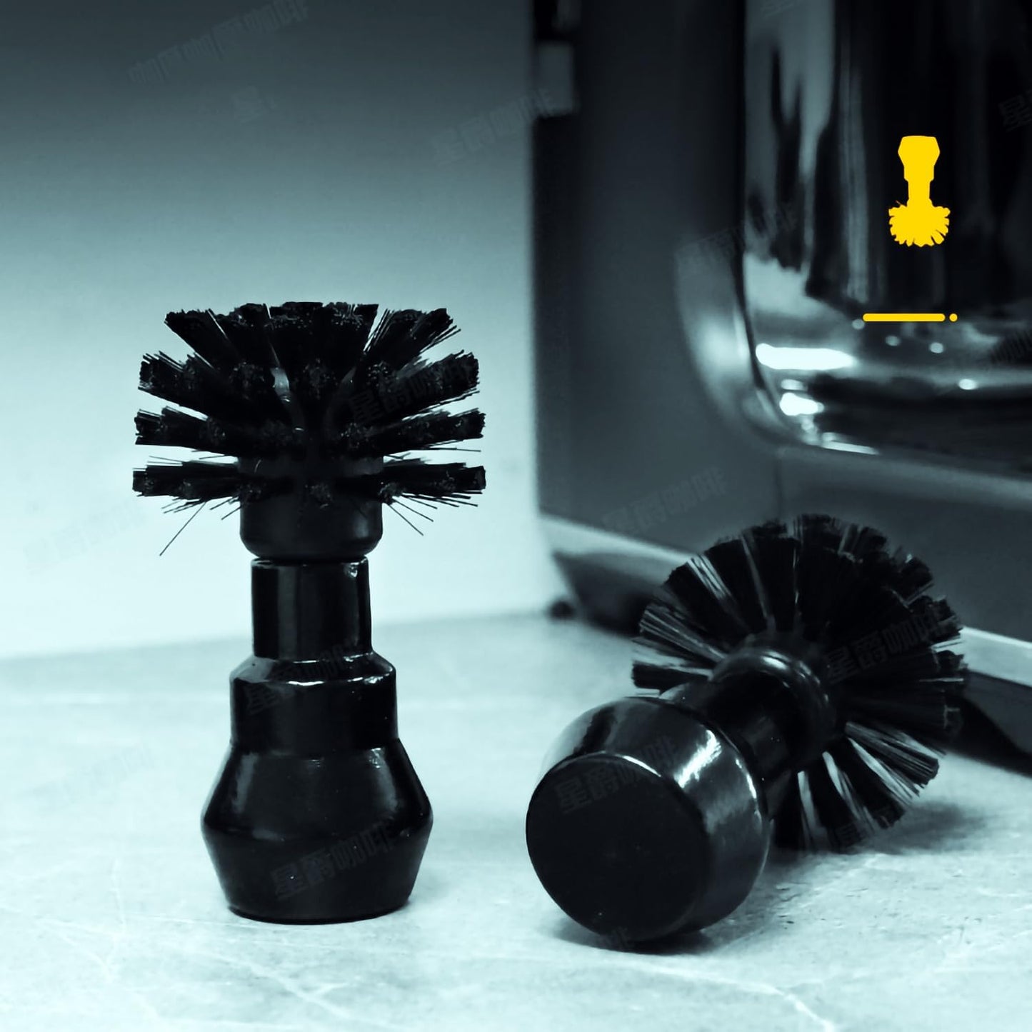 Espresso Coffee Machine Cleaning Brush Kit with Portafilter Cleaning Disc (58mm Portafilter Brush)