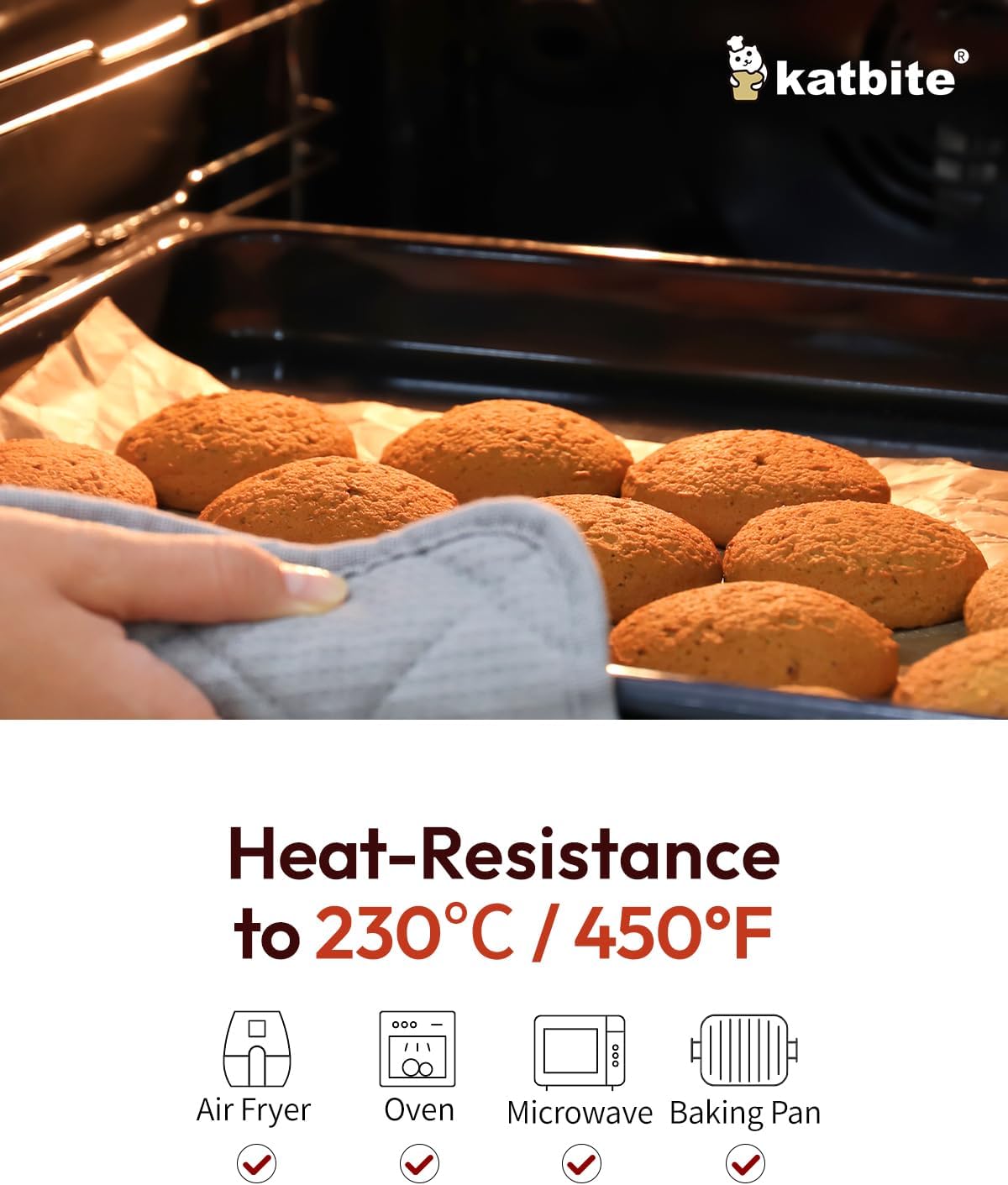 Katbite 16x24 Inch Parchment Paper Sheets, 100Pcs Non-Stick Precut Baking Parchment, Unbleached Parchment Paper for Baking, Cooking, Grilling, Frying and Steaming, Full Sheet Baking Pan Liners