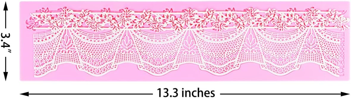 Embossing Lace Fondant Molds, Flower Cake Lace Molds, Silicone Molds for Cake Decorating Tool, Cake Lace Mats