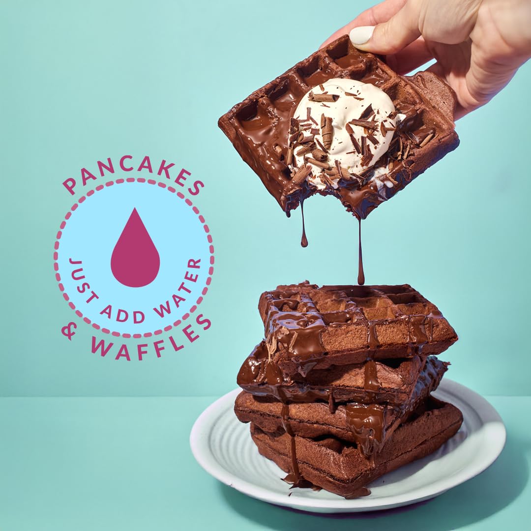 Dilettoso's Organic Gluten-Free Oat Flour Baking Mix | Variety Pack: Vanilla, Chocolate, and Wild Blueberry | Pancakes, Waffles, Cupcakes, Brownies, and Cookies | 10oz AMORE Mix (3 Boxes)