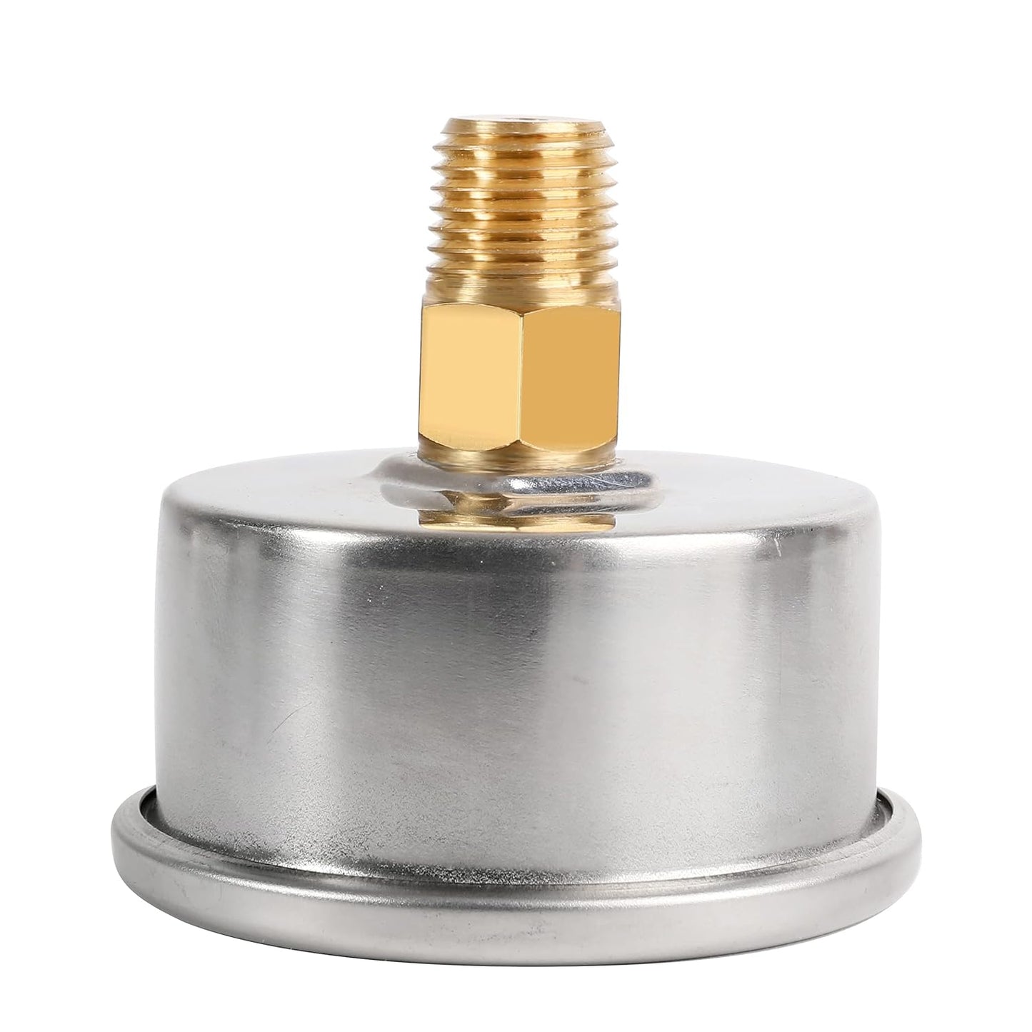 Glycerin Filled Pressure Gauge 200psi/14bar, Stainless Steel case, Brass Inside Construction, 2-1/2" dial, 1/4" NPT Back Connection.…