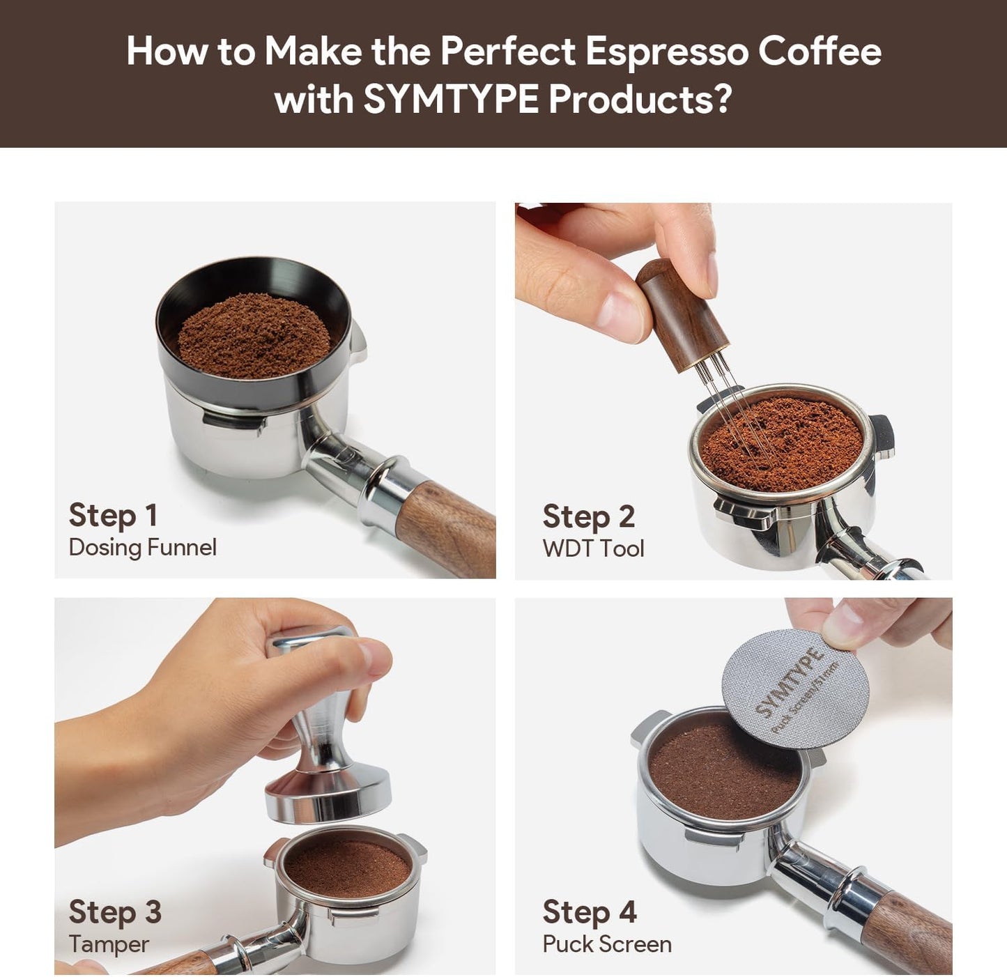 Espresso Accessories Kit 51mm Tamper: Espresso Tamper Kit, Coffee Tamper Tool Espresso Kit | WDT Tool Espresso, Dosing Funnel, Tamper Mat, Espresso Tools for Espresso Machines and 51mm Portafilters