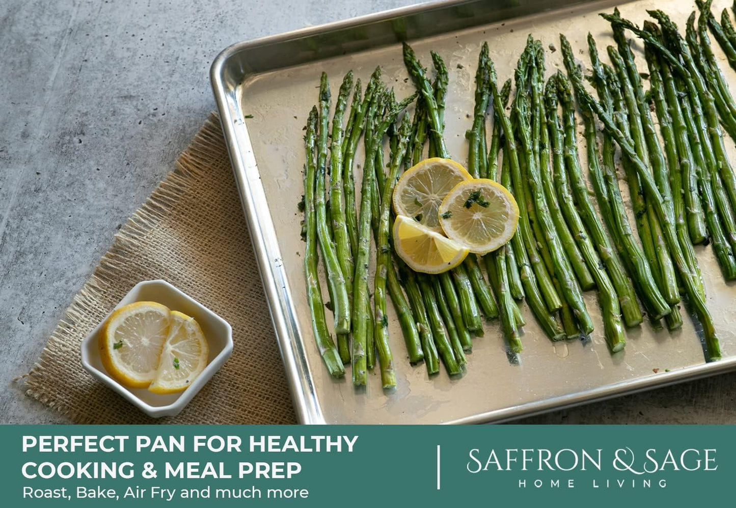 Commerical Quality Cookie Sheet Pan - 4 Pack Aluminum Half Sheet Baking Pan by Saffron & Sage Home Living - This 18x13 Baking Sheet Set is Rust & Warp Resistant, Heavy Duty, of Thick Gauge