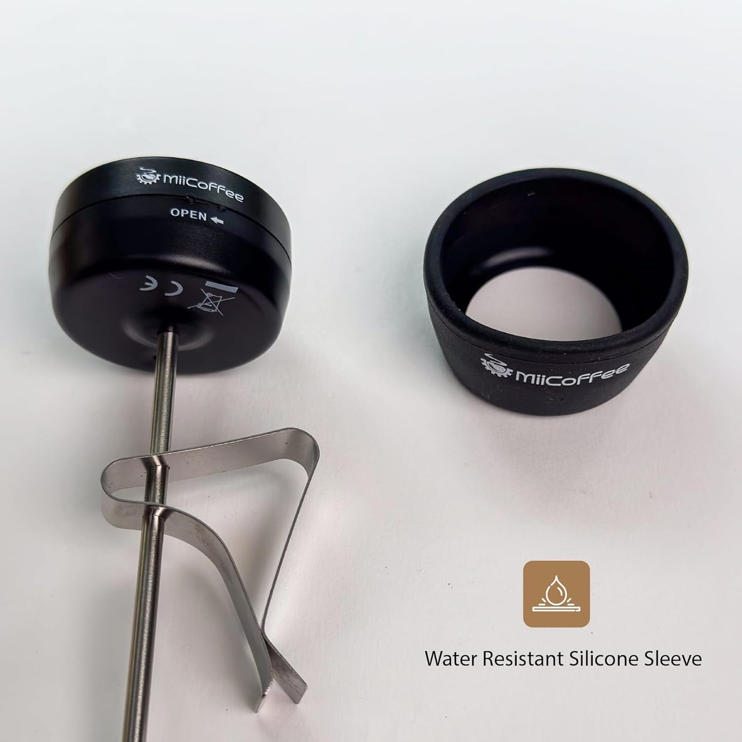 Digital Milk Frothing Thermometer with Clip, Espresso Machine Accessories for Steaming Milk (Fahrenheit)