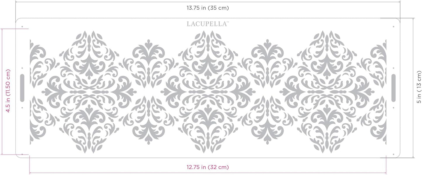 Long Border Cake Stencil, 4" x 12.75" (CARNA)