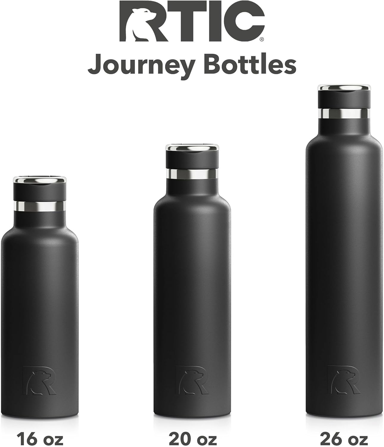 RTIC 26oz Journey Bottle Metal Stainless Steel Vacuum Insulated, BPA Free, Reusable, for Water, Hot and Cold Drinks, Travel, Sports, Camping, Sage