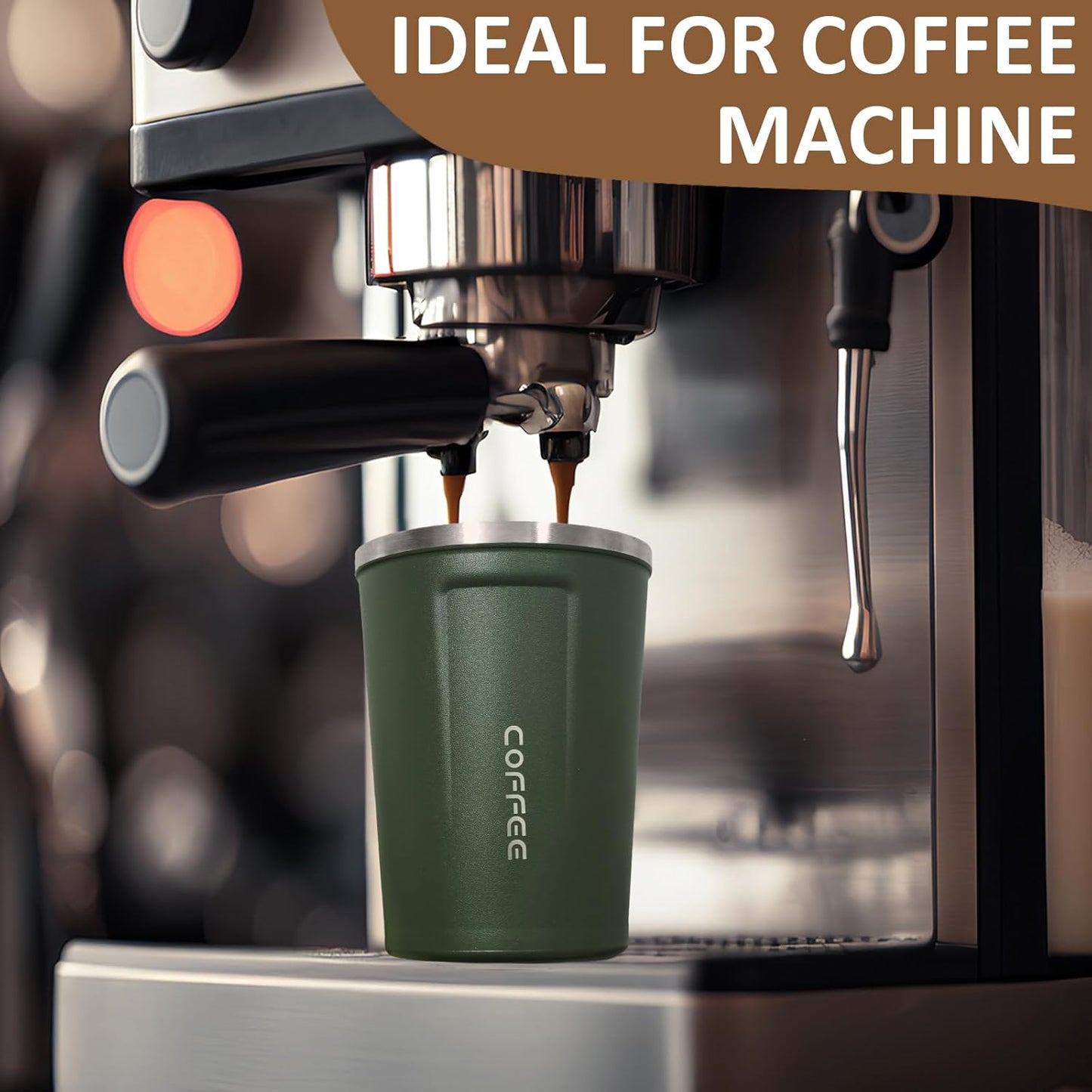 4 Pack Insulated Coffee Tumblers with Lid 17oz Stainless Steel Travel Coffee Mug Reusable Coffee Cup to Keep Cold and Hot Drinks for Car, Daily, Travel and Gifts, Multicolor