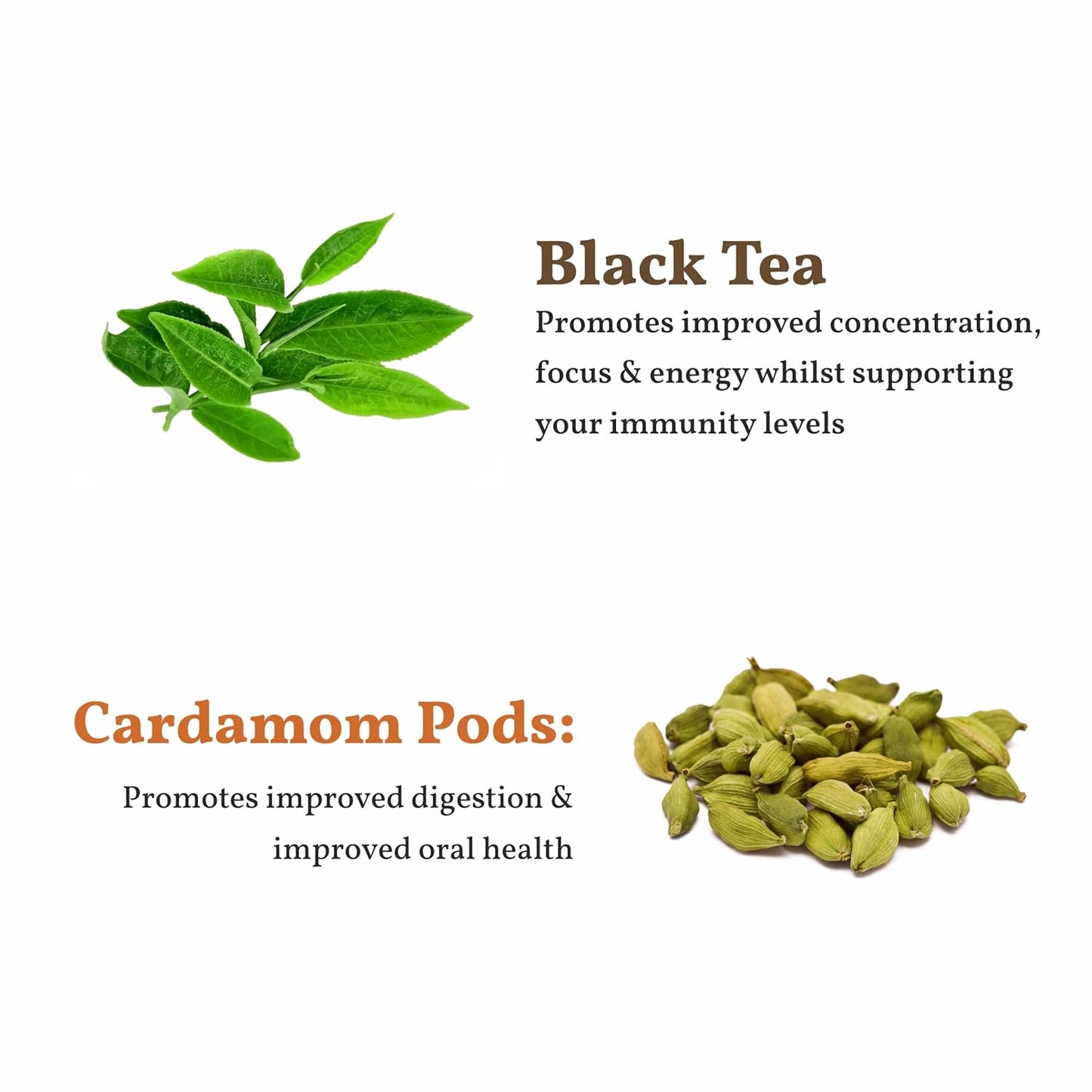 Sancha Tea Boutique, Cardamom Masala Chai, 25 Pyramid Tea Bags, Premium Assam Black Tea with Real Cardamom, Authentic Spiced Chai Latte, No Artificial Flavours