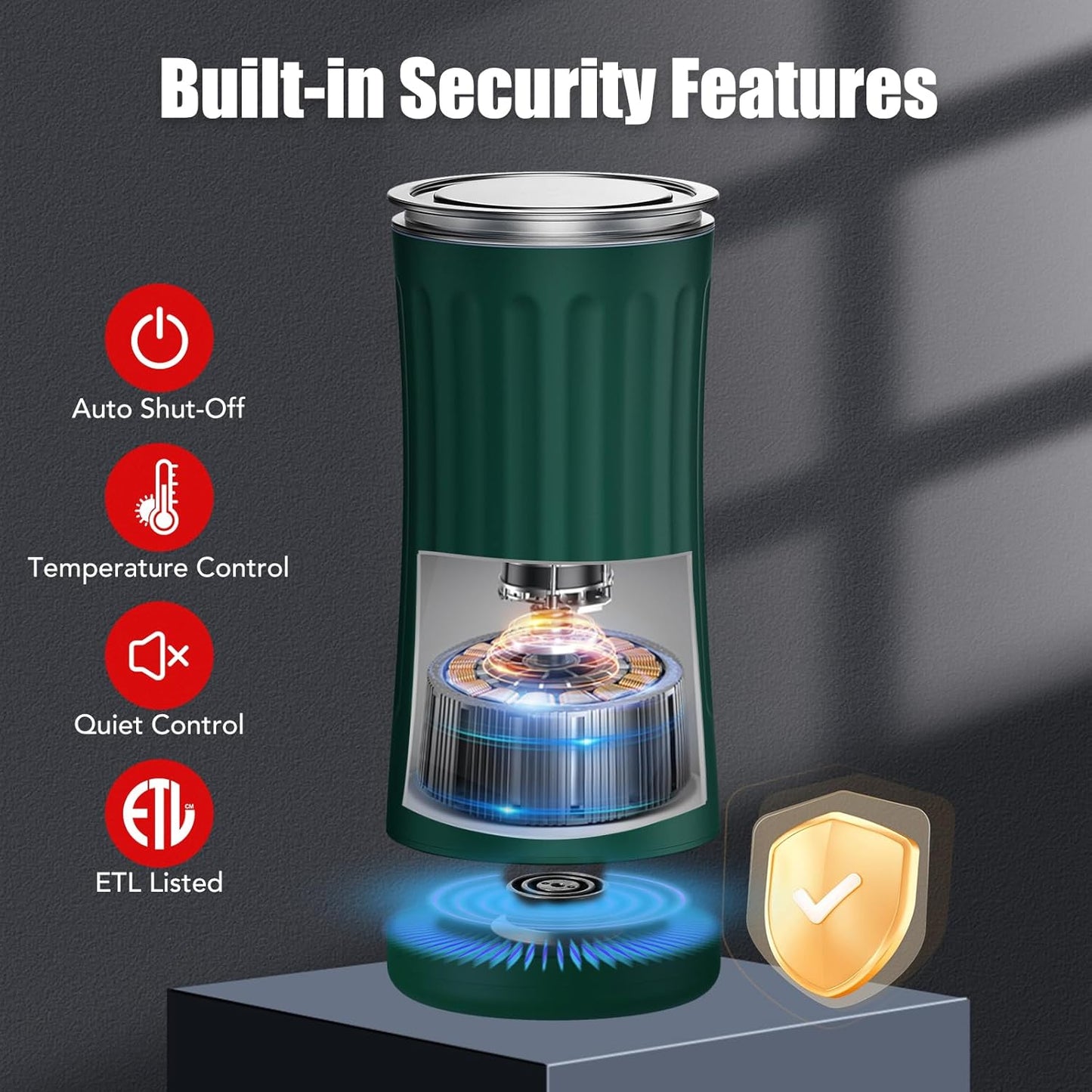 Milk Frother, Upgraded 4-in-1 Milk Frother and Steamer, Hot and Cold Foam Maker and Milk Warmer with Temperature Control & Auto Shut-Off, Frother for Coffee, Latte, Cappuccino, Matcha(Green)