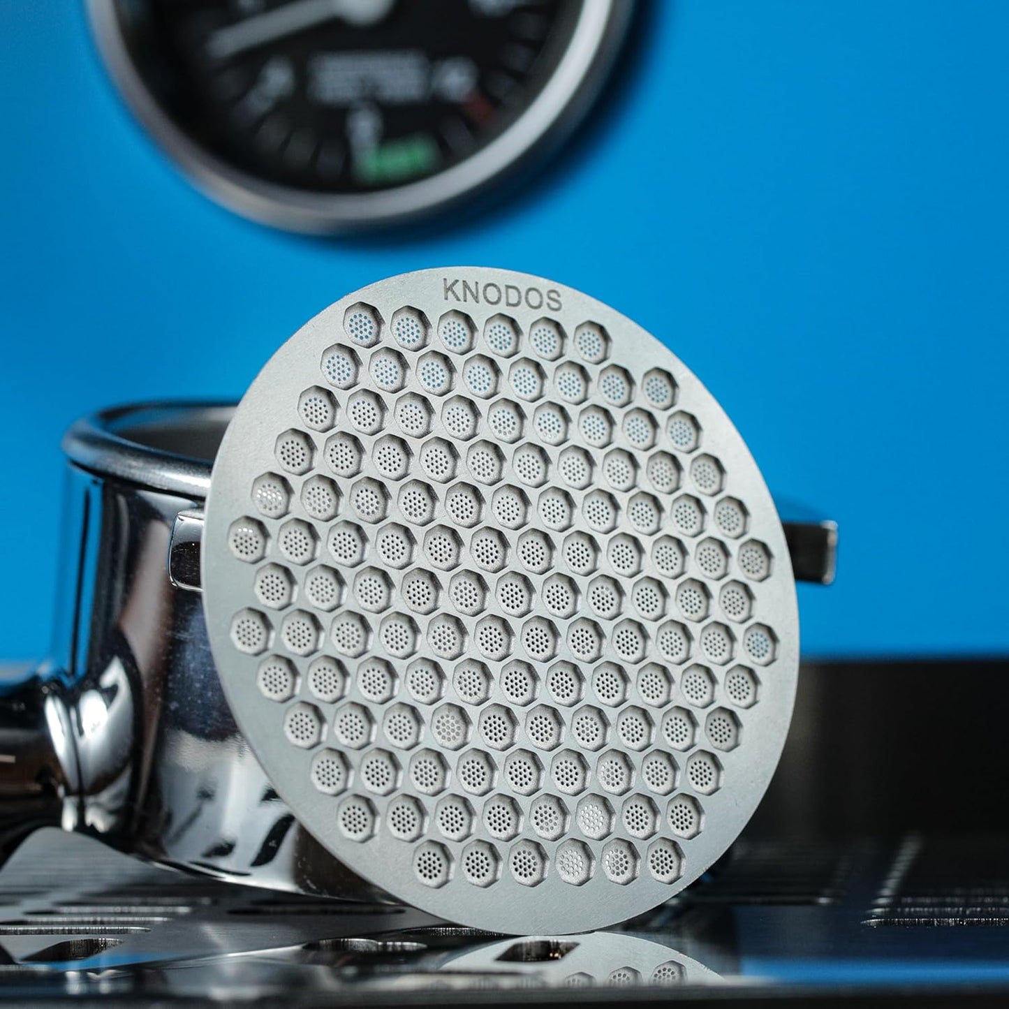 51mm Espresso Puck Screen- High-Grade Stainless Steel Plate Disk Coffee Filter, Optimal Espresso Extraction, Fits Delonghi & More, Easy Clean Design (Silver, 51mm)