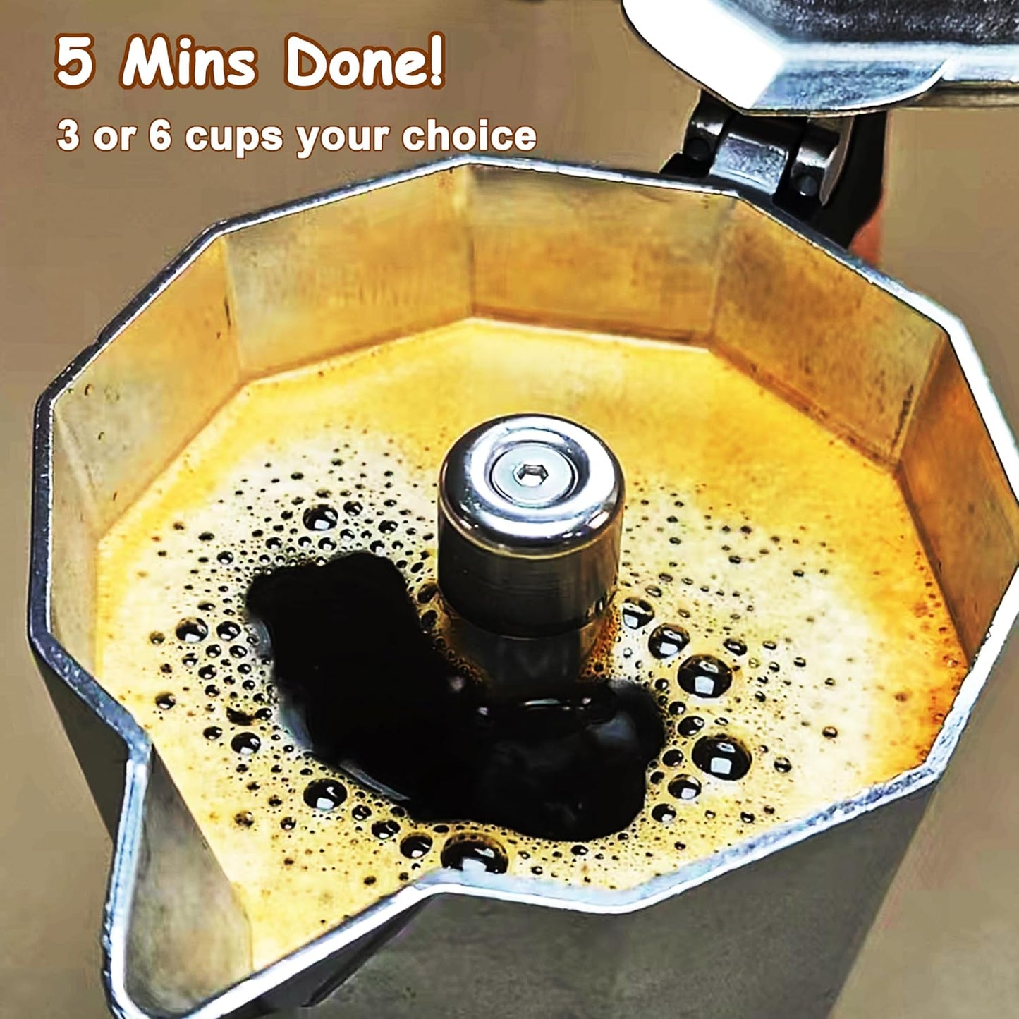 Electric Espresso Coffee Maker, Italian Coffee Pot, Electric Moka Pot, Cuban Coffee Maker, Portable Cafeteras Electricas Espresso Makers with Detachable Base 3 or 6 Cup (Bright Red)