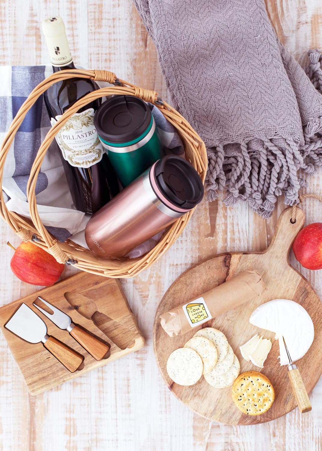 Cupture TWIST-TOP Vacuum-Insulated Stainless Steel Travel Mug, 16 oz, Rose Gold