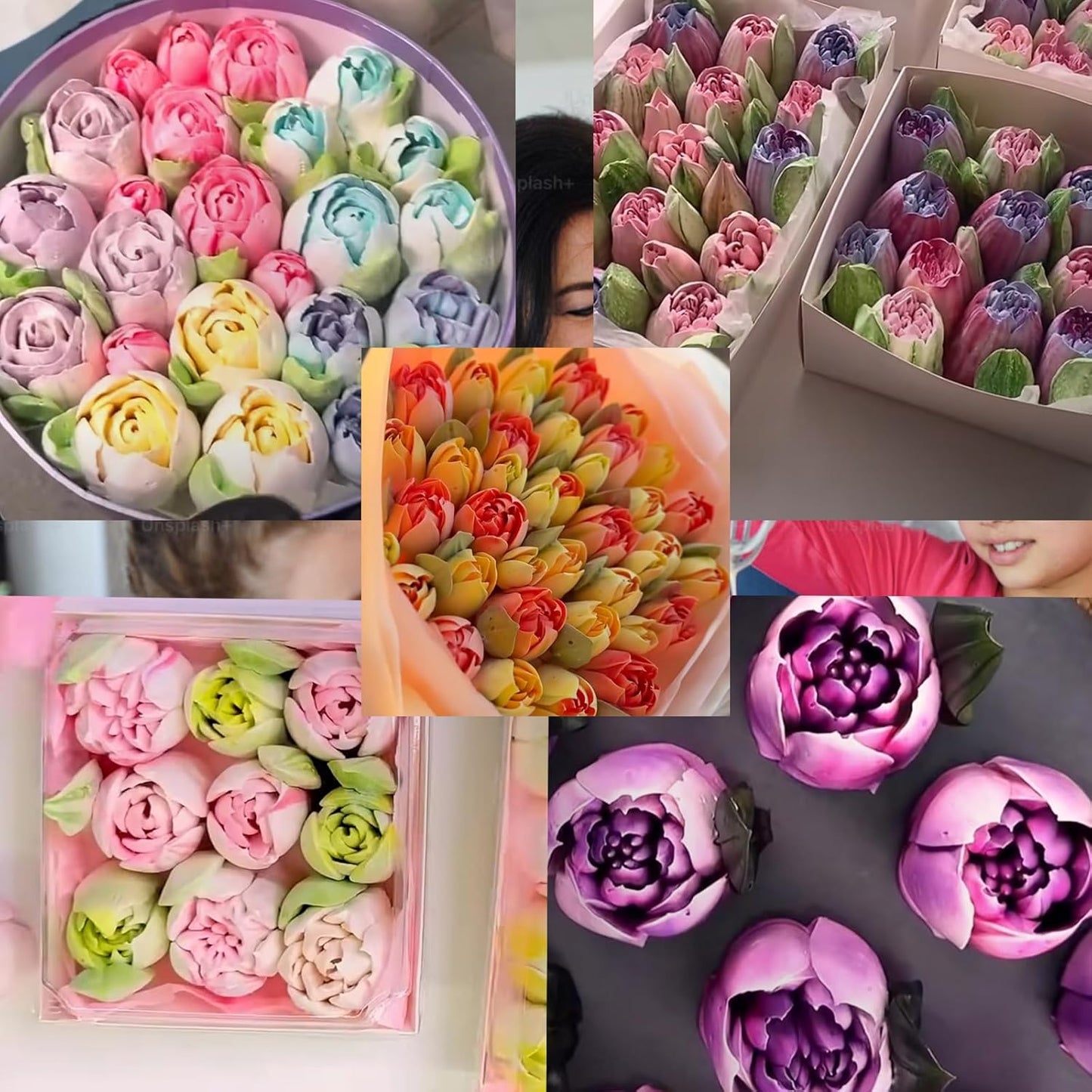 Extra Large Russian Piping Tips Cake Decorating Kit for Buttercream Roses 3D Floral Designs Baker Tools for Wedding Birthday Cakes Cupcakes Cookies