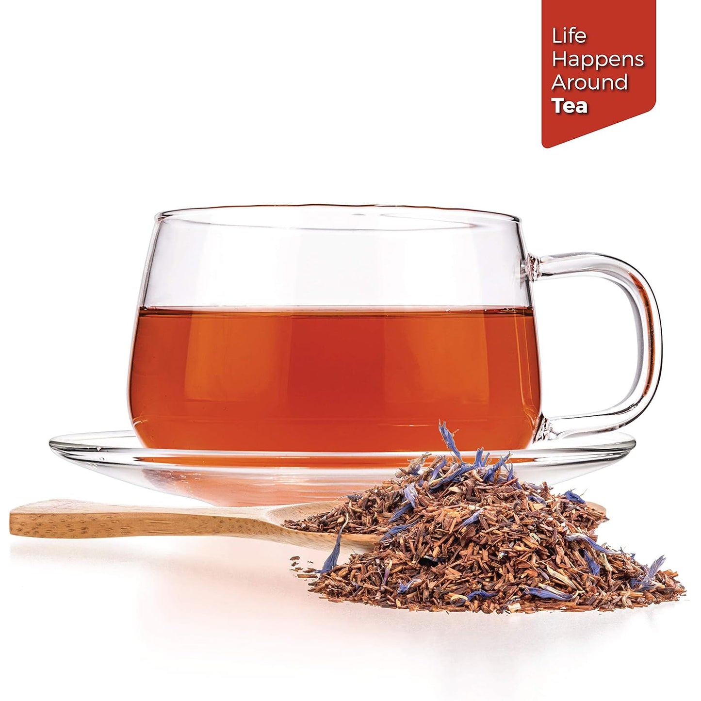 Tealyra - Rooibos Earl Grey - Caffeine-Free - Herbal Loose Leaf Tea - Red Bush Tea with Bergamot oil - Claming and Relaxing Blend - 220g (8-ounce)