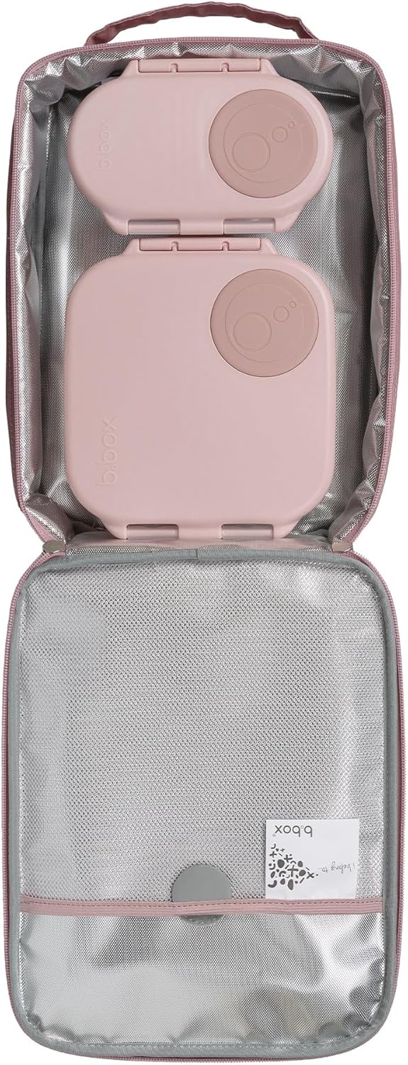 b.box Snack Containers for Kids, Toddler Snack Box Container, Reusable Small Bento Box for Lunch, School & Travel, Leak Proof, BPA free, Dishwasher Safe, Ages 4 months+ (Blush Crush, 12oz capacity)