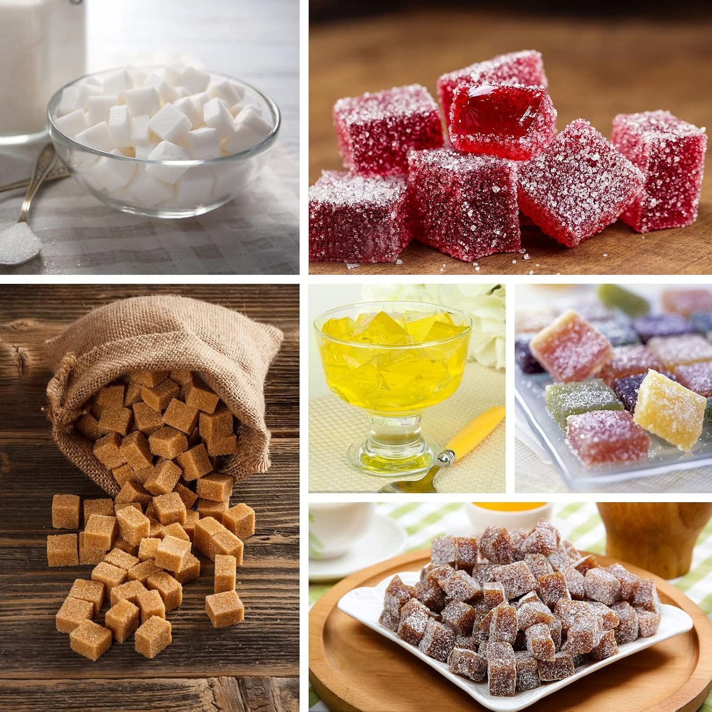 Sakolla Square Silicone Candy Molds, 126 Cavity Non Stick Mini Silicone Molds for Chocolate, Hard Candy, Gummy, Ice Cubes, Ganache, (Set of 2)