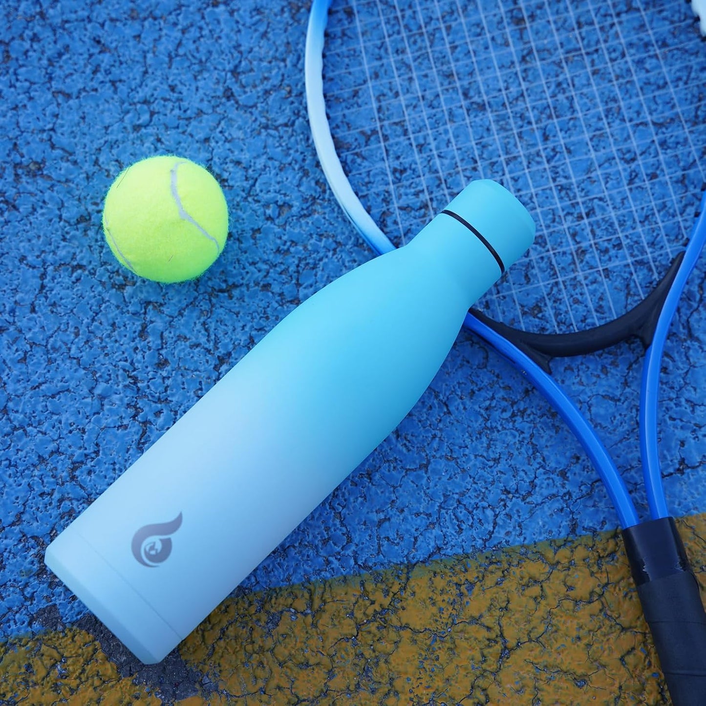 BJPKPK 25oz Insulated Stainless Steel Water Bottles Reusable Metal Travel Sports Water Bottle Keep Cold and Hot,Sky Blue