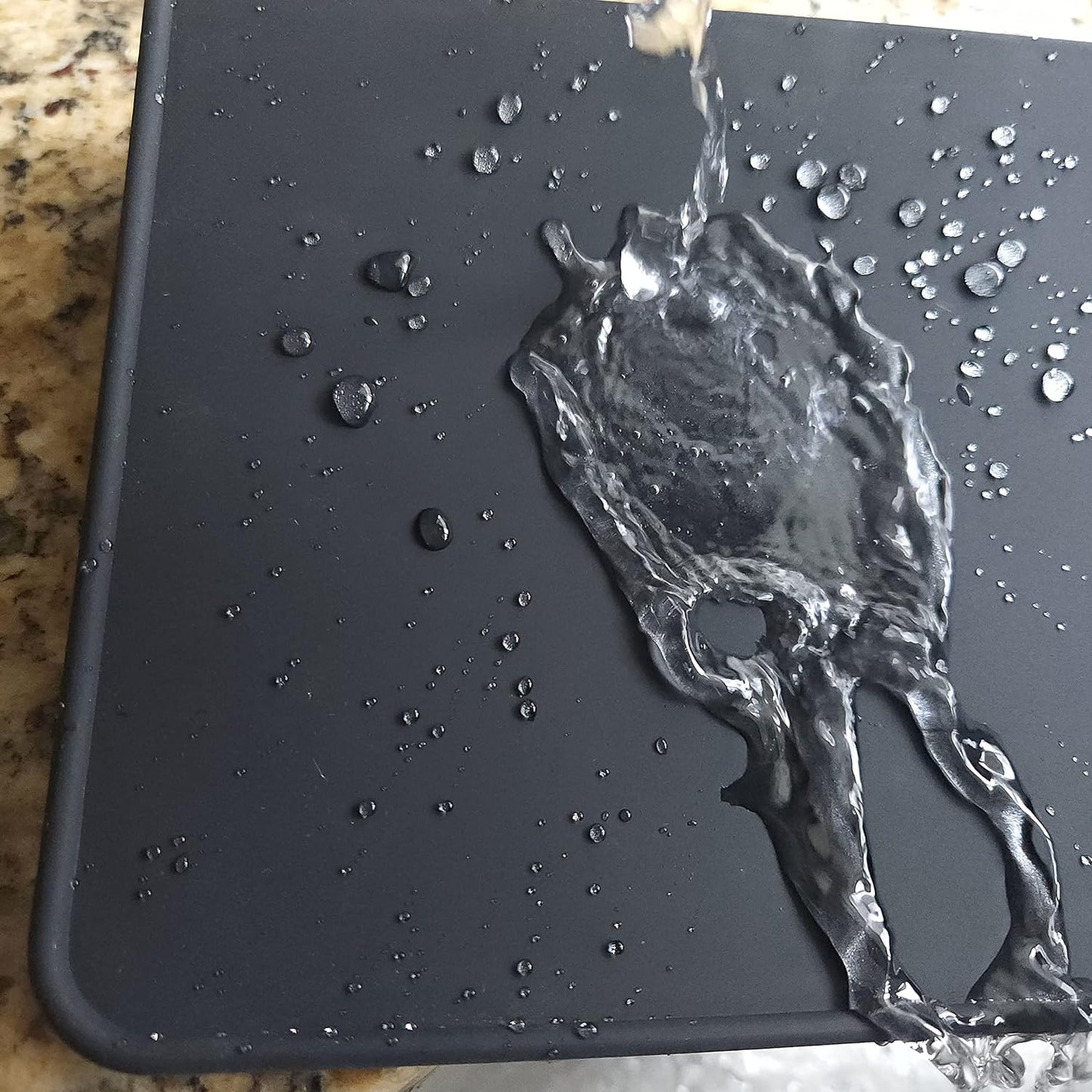 Espresso Tamper Mat, Black Silicone Food Grade Pad 8 X 6 Inch Coffee Tamping Mat, Coffee Tamp Station, Espresso Accessory, Waterproof and Heat Resistant (Black)