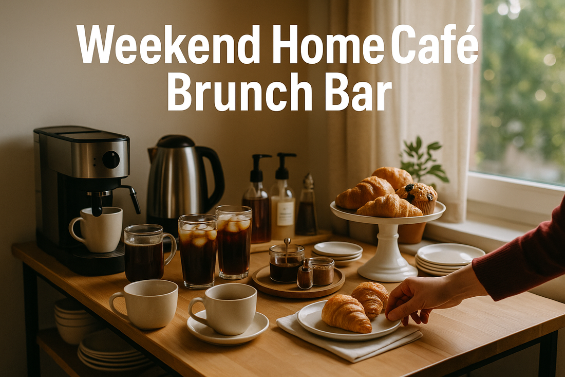 “Weekend Home Café Brunch Bar: How to Build a Coffee & Pastry Station in a Small U.S. Kitchen”
