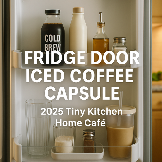 2025 Fridge Door Iced Coffee Capsule: Cold Brew, Creamer & Glassware Setup for Tiny U.S. Kitchens