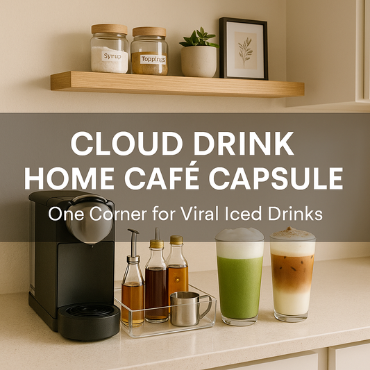 The 2025 Cloud Drink Home Café Capsule: One Corner for Viral Iced Coffee & Matcha