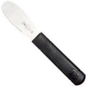 Mercer Culinary Millennia Wavy Edge Spreader, 3.5 Inch Blade, Black Handle