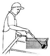 Deep Fryer Basket Cleaning Brush, Brass Bristle, Removes Grime for Diners & Restaurants Deep Fryers, Up to 750F High Heat Resistant Rustproof, High Tensile Fryer Cleaning Brush by FryOilSaver Co. B51C