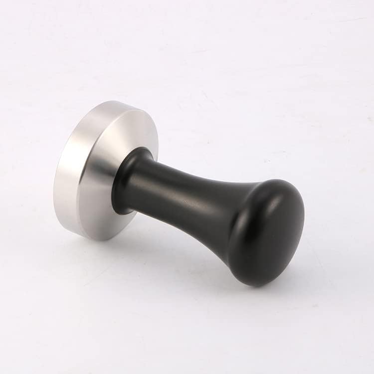 58mm Black Coffee Hand Tamper 304 Stainless Steel Base Professional Espresso Press for Portafilter Coffee Machine Barista Tool (58mm)