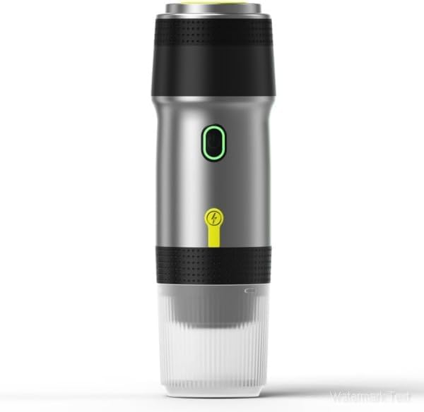 Portable Espresso Machines, Electric Espresso Maker with Self-Heating, USB-C & Car Charger, 20 Bar Mini Coffee Maker With NS Capsule & Ground Coffee for Camping, Hiking, Travel, Office, Silver