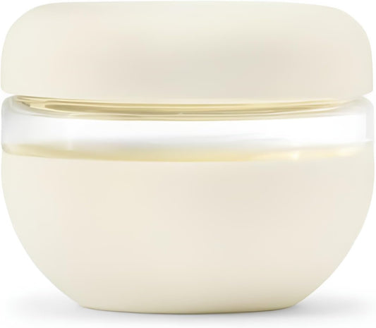 W&P Porter Seal Tight Lunch Bowl Container w/ Lid | Cream 16 Ounces | Leak & Spill Proof, Soup & Stew Food Storage, Meal Prep, Airtight, Microwave and Dishwasher Safe, BPA-Free Glass