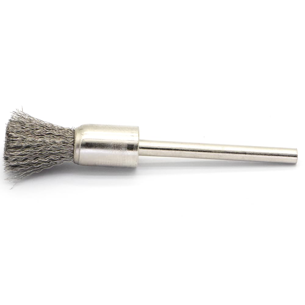 20PCS Wire Brushes - Metal Rust Removal, Polishing, Cleaning - 8mm Diameter, 3mm Shaft - Removes Burrs, Dust, and Oxide Layer - Handles Rough Surfaces - Designed for Industrial and DIY Enthusiasts