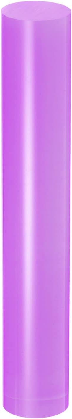 HARFINGTON Acrylic Clay Roller 6 Inch x 1 Inch Solid Non-Stick Plastic Round Tube Roller Polymer Clay Rod Fondant Rolling Pin for Shaping, Sculpting, Modeling DIY Crafts, Purple