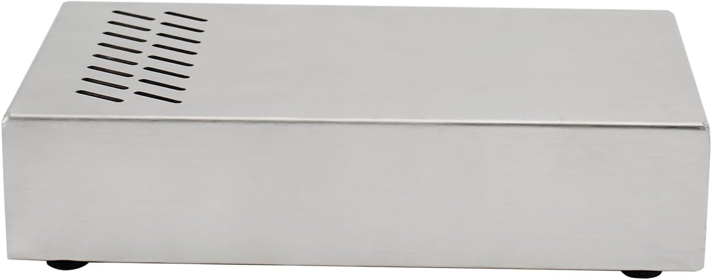 Espresso Knock Box Drawer, Stainless Steel Coffee Grounds Container with Removable Rubber Knock Bar and Non-slip Base, Mini 9.29 x 5.43 x 2.08 inches (Silver)