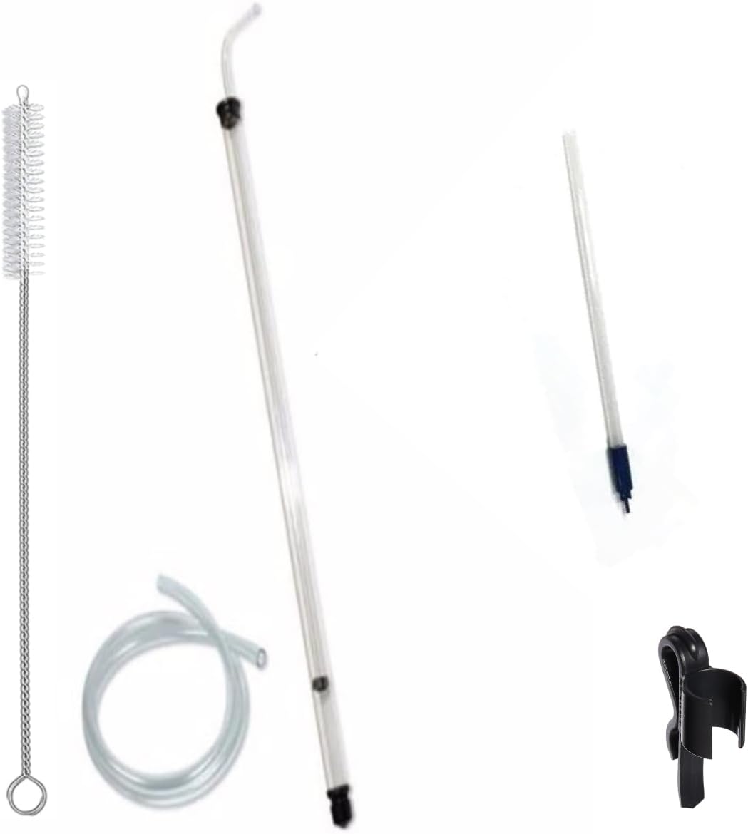 Fermtech Regular Deluxe Siphoning Kit, Regular Auto - Siphon, 24" Pro Wine Bottle Filler, Clamp and Tubing and 30" Brush.