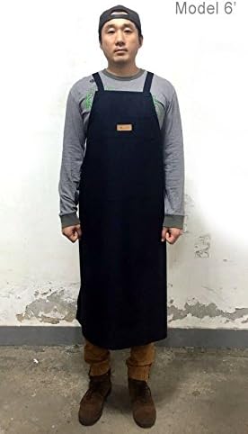 Artist apron/Long apron - Navy Blue