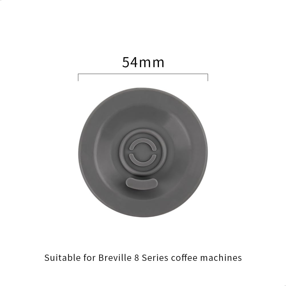 2pcs watchget 54mm Blind Filter Backflush Disk compatible with Breville Espresso Machines, Silicone Cleaning Gasket - Heat-Resistant & Durable Backwash Plate(Grey)
